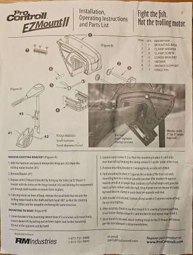 Pro control jon boat bow mount trolling motor adapter