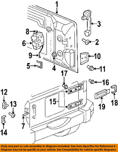 Jeep oem 55397089ab tail gate-hinge cover