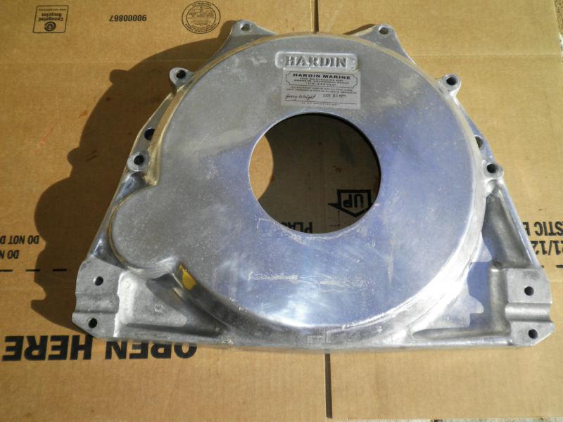 Polished hardin marine 455 olds rear motor plate / bell housing v drive jet boat