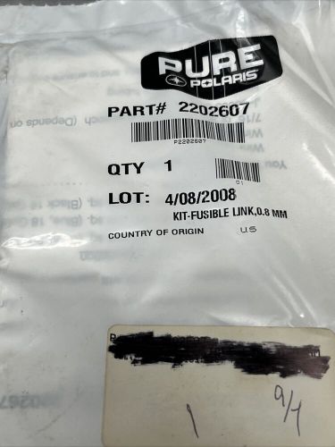 Cc@7.69 polaris rzr fusible link kit new oem nos part # 2202607