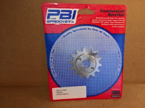 14t honda cr-80 cr80 cr-85 cr85 #415 chain shifter kart sprocket pbi-326-14 new