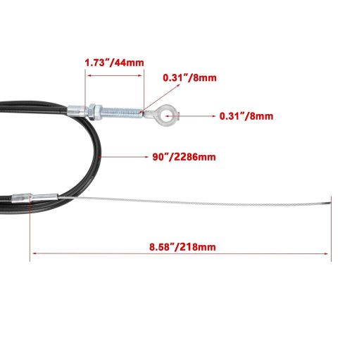 Throttle cable 8173 enhanced 90&#034; long with 82&#034; casing for manco go kart cart ...