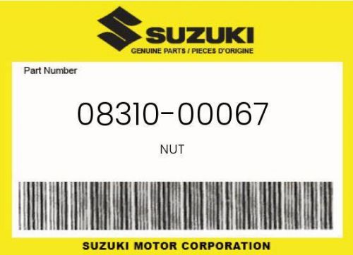 Suzuki genuine  nut - 08310-00067