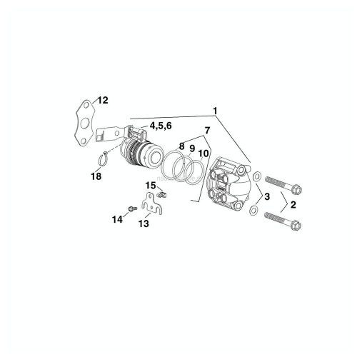 Fuel injector evinrude johnson brp - 1 pc  - 5007180