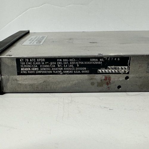 Bendix king kt 79 atc transponder 066-1053-00 bench tested with faa 8130-3 form