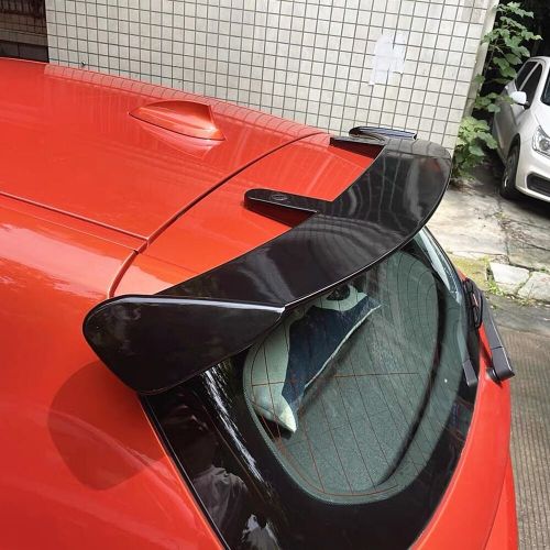 For 3 generation universal rear roof top spoiler for hatchback model gloss black