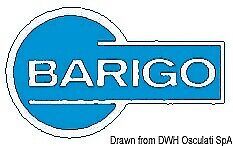 Barigo sky series clock boat marine polished ss body white dial 110x32mm