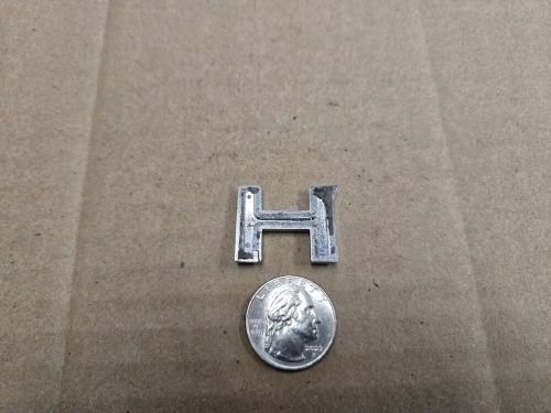 Oem &#034;h&#034; chrome individual letter lettering emblem badge logo nameplate insignia