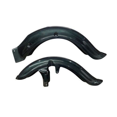 &#034;bellbottom fender, astral green&#034; rear &amp; front fit for r.e super meteor 650