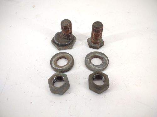 Porsche 944 951 spring plate trailing arm eccentric bolts &amp; nuts 6pc left right