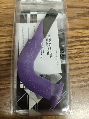 New sno-stuff purple 90 degree handlebar hook. #104-090-86