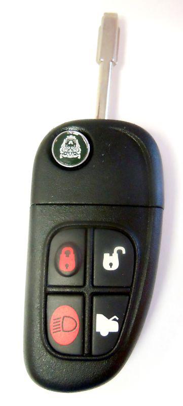 Jag keyless remote entry fob flip new key control  replacement responder clicker