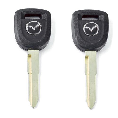 2pcs new uncut transponder key blank for 03-11 mazda w/ transponder(chip# 4d-63)