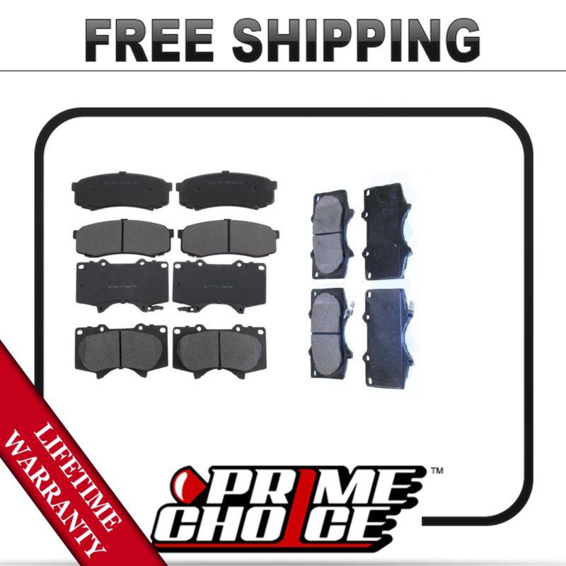 Premium front & rear metallic disc brake pads 2 full complete sets 4 pair 8 pads