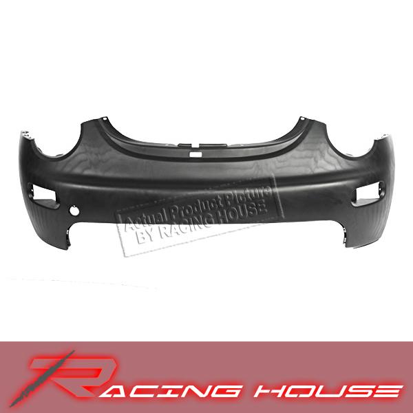 99-05 vw beetle gls tdi n/t raw matte black non primered plastic front bumper