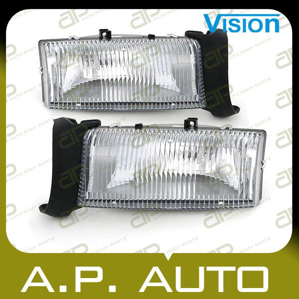 Pair head light lamp assembly 97-04 dodge dakota base slt sport r/t sxt lh+rh