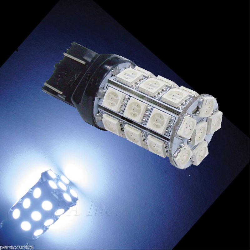 2 x 30 5050-smd led xenon white mazda 7443 7440 tail stop rear turn bulbs t20