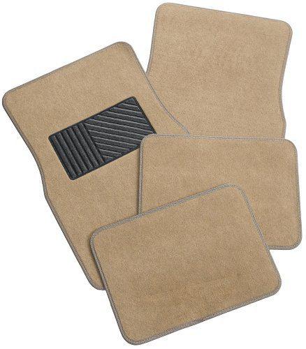 New rubber queen 70543 carpeted 4 piece mat with vinyl heel pad beige