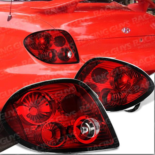 Fit 2000-2002 tiburon red altezza style tail lights brake signal lamps jdm new