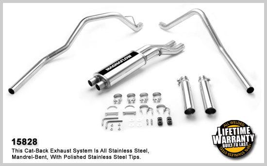 Magnaflow 15828 chevrolet truck silverado 1500 hd stainless cat-back system 