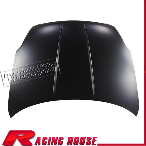 Front primered black smooth steel panel hood 2004-2005 nissan maxima replacement