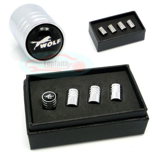 Chrome airtight wheel air tyre tire valve caps for ford fiesta focus flex wolf 