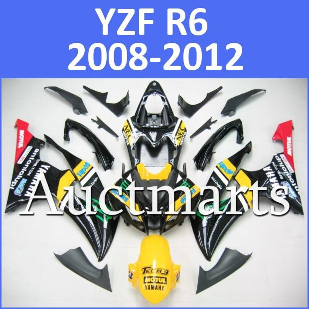 Fit yamaha yzf r6 08 09 10 11 12 yzfr6 2008 2009 2010 2011 2012 fairing i17 d10