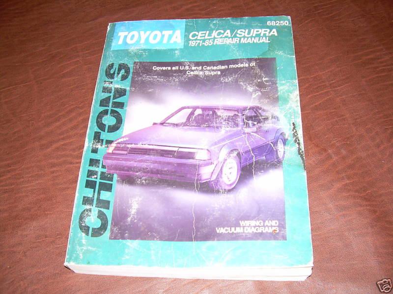 Chilton's toyota celica repair manual service