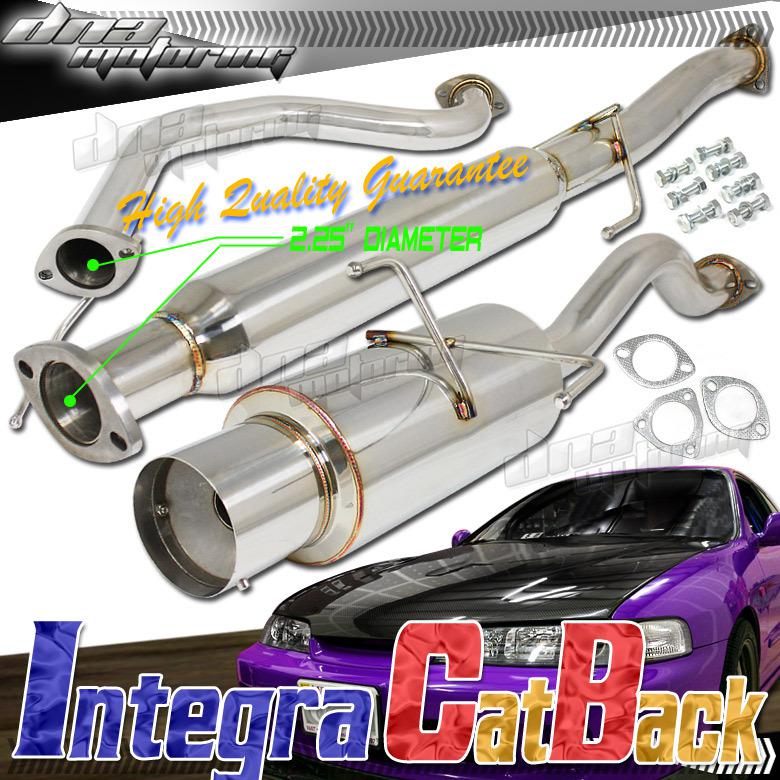 Acura integra 94-01 rs/ls/gs stainless steel catback exhaust system cat back dc2