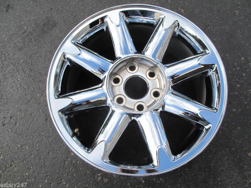 20" gmc yukon denali 2007-13 chrome factory original used wheel rim 5304 100102