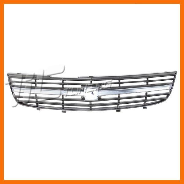 00-05 impala front grille new gm1200428 chrome molding painted black grid insert