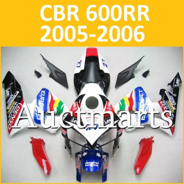 Fit honda 05 06 cbr600rr cbr 600 rr 2005 2006 fairing kit abs plastics b36 b02