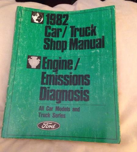 1982 ford car / truck shop manual wi/ engine emissions diagnosis all cars/trucks