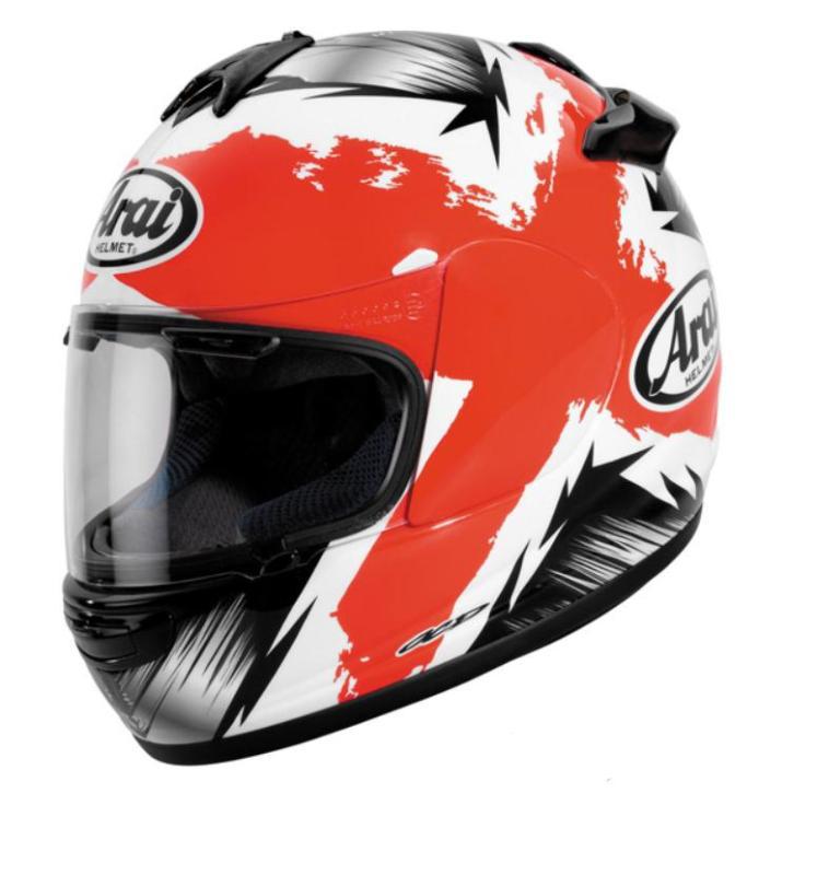 Arai shield cover set for vector-2 - marker red