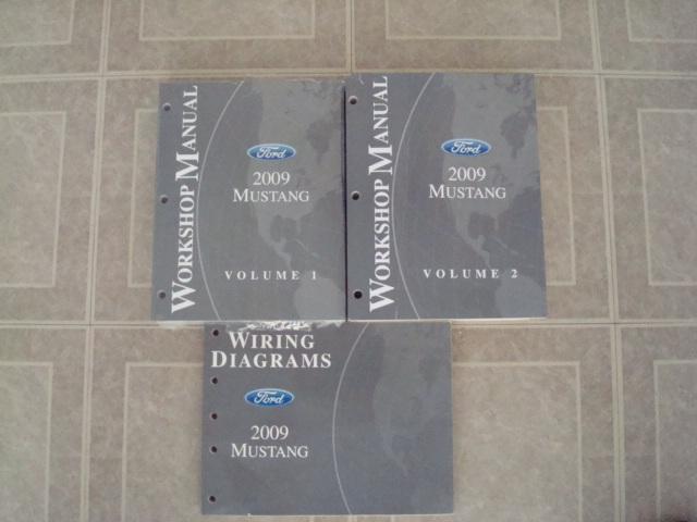 2009 ford mustang cobra gt shelby factory service work shop repair manual books