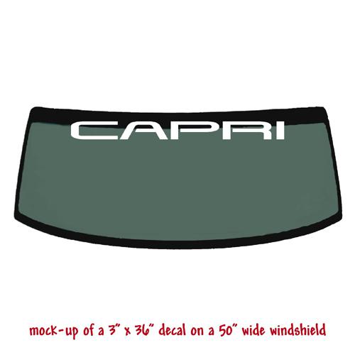 Capri - windshield banner decal sticker v1