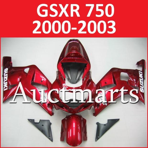 Fit suzuki 00 01 02 03 gsxr 750 gsx-r750 2000 2001 2002 2003 fairing k1 b35 a11