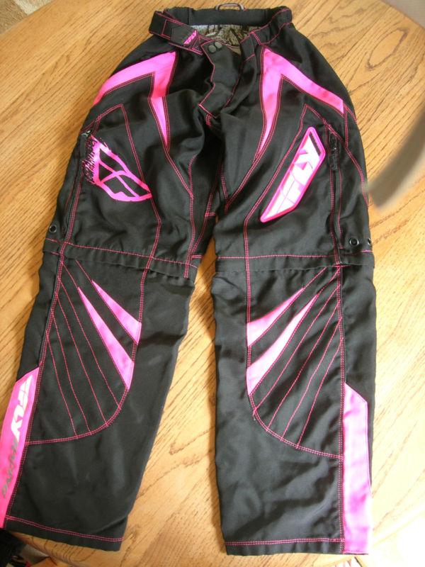 L@@k! - fly racing women's/girl's free ride zip-off motorcycle/atv pants 