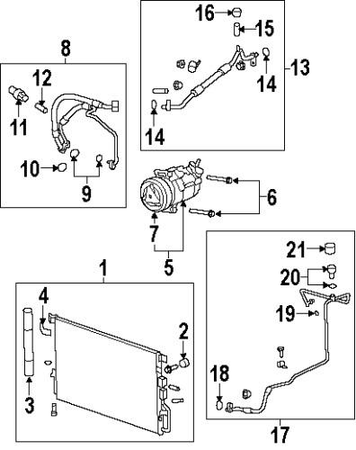 Gmc 11588742 genuine oem factory original compressor bolt