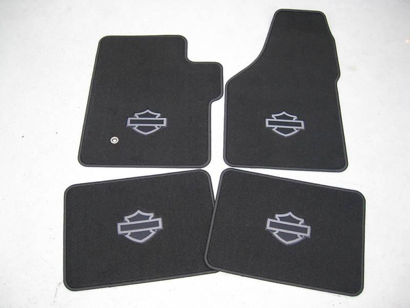 2003 2004 2005 ford f-250 harley davidson carpeted floor mats 4 piece set