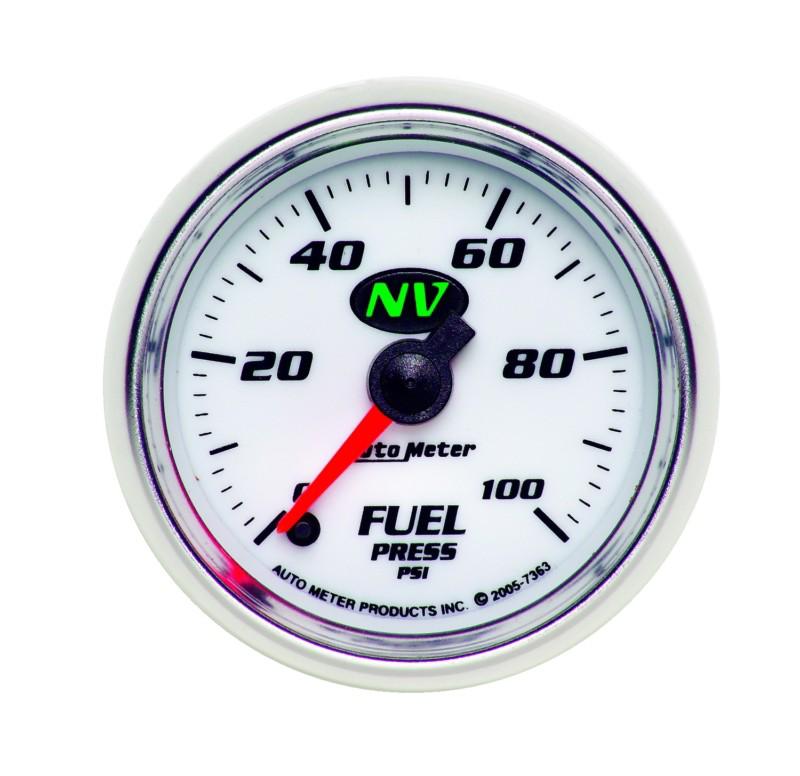 Auto meter 7363 nv; electric fuel pressure gauge