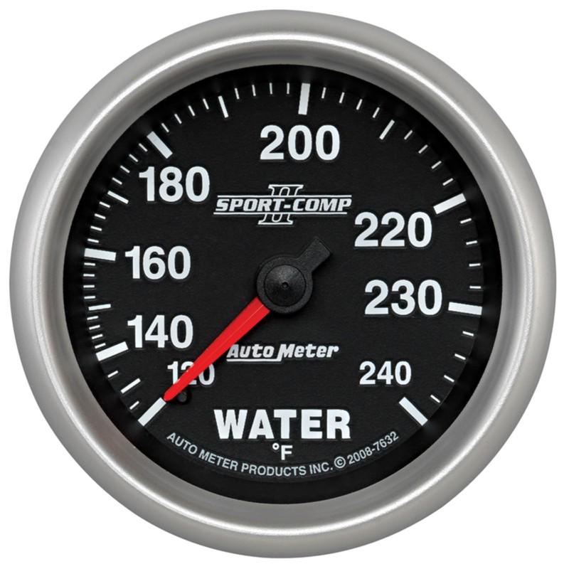 Auto meter 7632 sport-comp ii; mechanical water temperature gauge