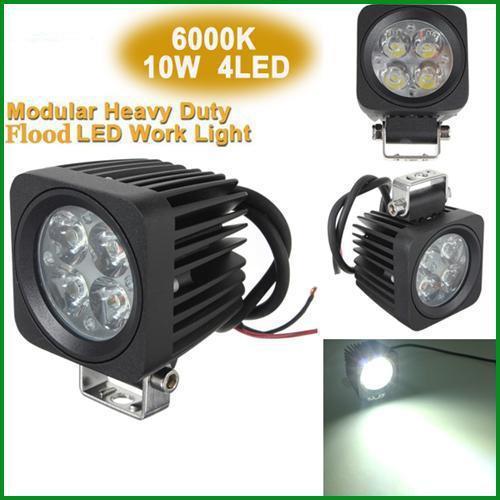 10w 4led driving fog work lamp flood light offroad atv truck suv jeep 4x4 12 24v