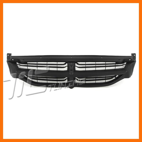 96-00 dodge caravan matte black textured front plastic grille body assembly