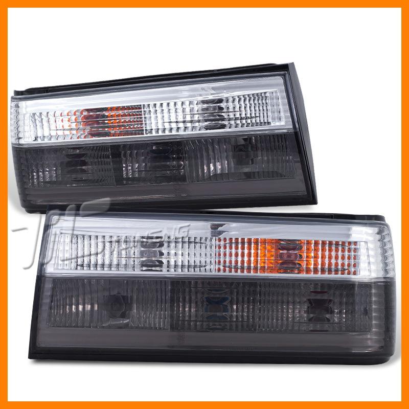 88-91 bmw e30 3-series new lh/rh smoke/clear tail lights turn signal lamps