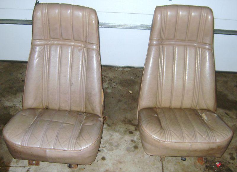 1981 81 gmc sierra pickup truck tan bucket seats 82 83 84 85 86 87 chevy oem