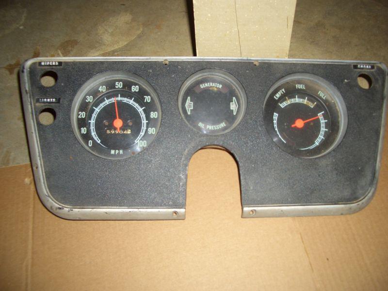 1970 chevrolet pick up dash