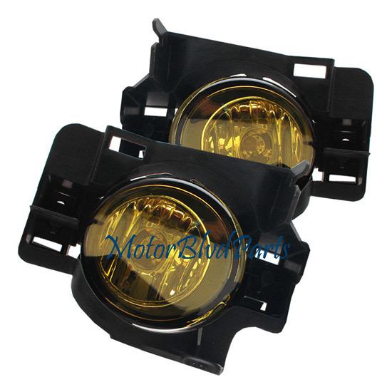 2009-2010 nissan maxima fog lights lamps yellow driver+passenger left+right set