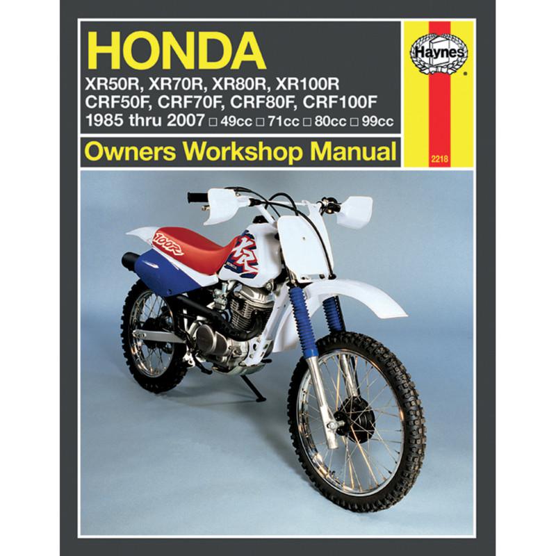 Haynes 2218 repair service manual honda xr80r/xr/100r/crf80f/100f 1985-2004