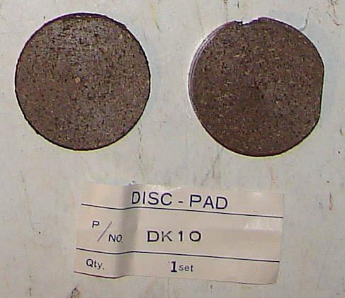 Brake pads, new, d.i.d. daido dk10 kz200, kh100, front